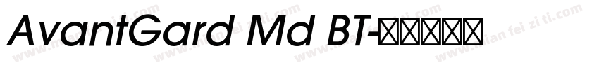 AvantGard Md BT字体转换